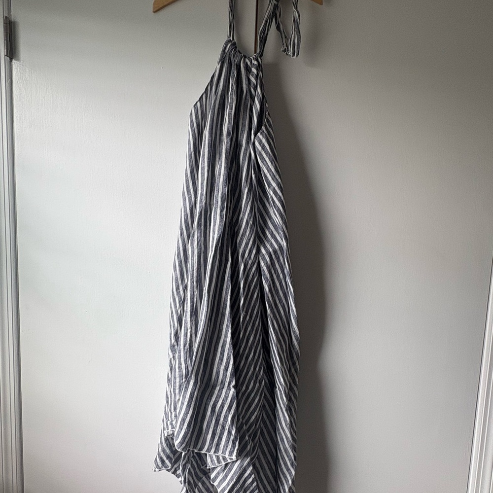 Striped Blue and White Goa Dress